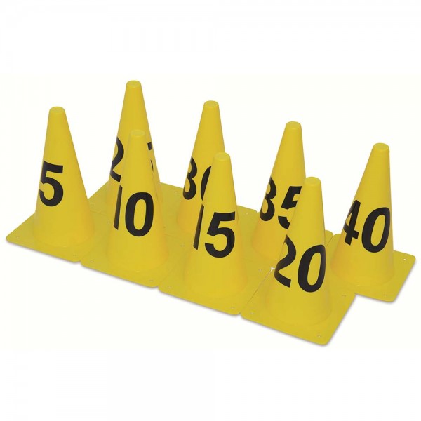 Cones with numbers