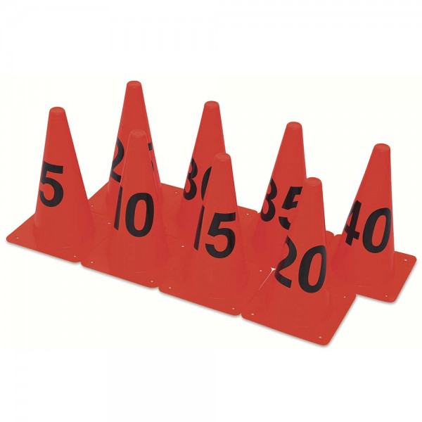 Cones with numbers